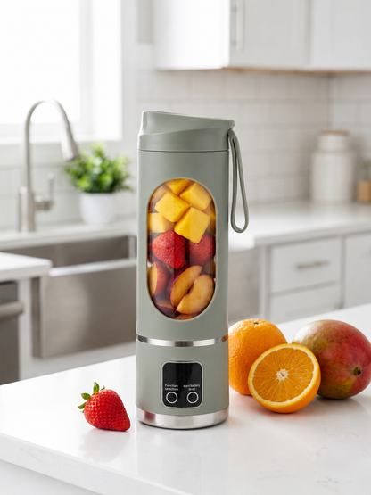 Portable USB Blender | Digital Display & Multi-Speed | Mini Smoothie Maker