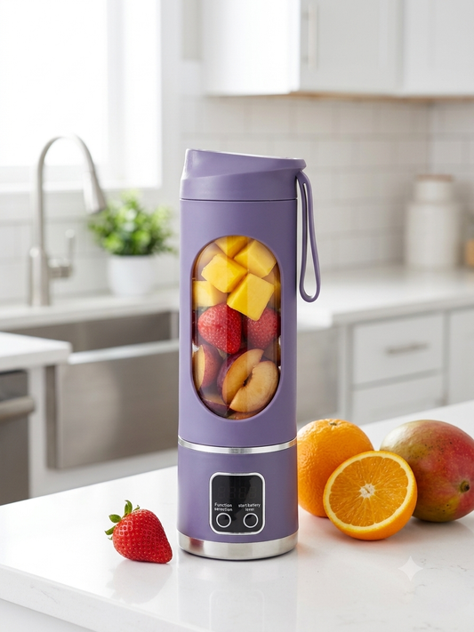 Portable USB Blender | Digital Display & Multi-Speed | Mini Smoothie Maker